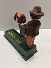 Vintage Cast Iron Mechanical Bank  monkey Bank   Good Working Condition Free Sh 