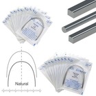 Dental Orthodontic Arch Wire Natural Form Niti Stainless Steel Round Rectangular