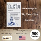 Housekeeping Tip  Maid Thank You Envelopes     3 5  X 6 5   Pack Of 500 Ct