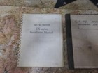 Mitsubishi Cx Cx-20 Cnc Edm Series Installation Manual -474324-a Lot Of 2 Pieces