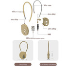 Luggage Lock Gold Travel Suitcase Bag Lock 3 Digit Combination Padlock