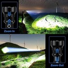 1200000lms Super Bright Xhp90 2 Led Flashlight Rechargeable Tactical Zoom Torch