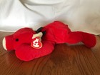 Vintage Ty Red Bull Pillow Pal Plush Stuffed Animal 1997 Retired