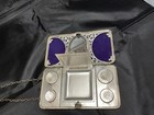    rare   vtg Art Nouveau German Silver Dance Purse coin Holder compact Vanity