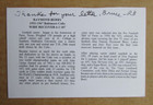 Raymond Berry Nfl Football Hall Of Fame Colts Signed Autograph 3 5  X 5 5  Photo