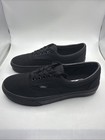 Vans Authentic Shoes Men 6 5 Women 8 0 Black Canvas Low Top Skate Sneaker New