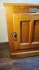 Vintage White Clad Oak Ice Box Nightstand Cabinet End Table Good Condition Tough
