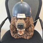 Rare Nfl Chicago Bears One Of Kind Ceramic Lamp Football Helmet Vintage