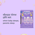 Johnsons Baby Sleepy Time Gift Set Calming Bedtime Bath Lotion Shampoo 3pc Bd