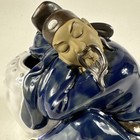 Vintage Chinese Szechwan Man Sleeping Against Jug Figurine Vase Incense Burner