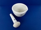 Vintage Coors Mortar W spout 522000   Pestle 52209 Usa Stoneware Apothecary