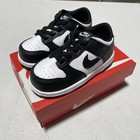 Size 8c  toddler  - Nike Dunk Low    panda    White Black  brand New 