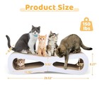 New Cat Kitten Scratch Board Lounge Corrugated Scratcher Mat Toy Play Rest Bed
