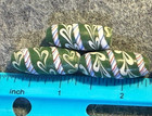3 Lewis   Clark Glass Trade Beads Dark Green Venetian Beautiful Colors A  