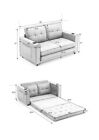 3-in-1fold Sofa Convertible Futon Pull Out Sofa Couch Bed Sleeper Chair Loveseat