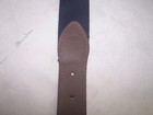 New Mens Green Striped Belt Size 38 Made In Usa Belted Cow Leather Tabs