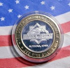 Prairie Meadows Casino  10 6 10th Of An Oz Silver Gaming Coin  999 Fine Silver