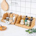 Water Hyacinth Storage Baskets With Large Open-front For Kitchen  Decorative  