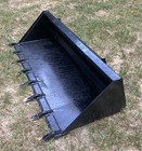 New 72  Skid Steer tractor Tooth Bucket -6  Skid Steer Dirt Bucket With Teeth