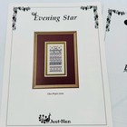 Just Nan Evening Star Cross Stitch Pattern Project Chart Stitch Diagram 