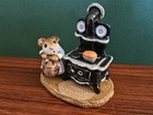 Wee Forest Folk Miss Polly Mouse Blue Dress stove 1980 Annette Petersen - Mint 
