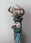 Vintage Hand Carved Wood Native American Navajo Deer Kachina Doll Signed 11 