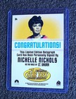 2003 Rittenhouse Star Trek Animated Adventures Nichelle Nichols A4 Auto Card