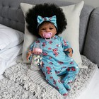 18  Lifelike Reborn Baby Dolls African American Black Biracial Girl Newborn Doll