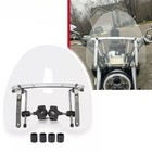 7 8   1   Handlebar Clear Windshield Windscreen For Yamaha V Star 650 950 1100