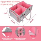Diaper Caddy Organizer For Girl Boy Large Nursery Storage Bin Basket Portable
