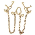  Tow Chain Grade 70 Chain V-bridle With Rjt Cluster Hooks Tow Truck Winch 