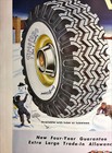  Christmas Snowman Carols Firestone Winter Tires 2 Page Vintage Print Ad 1955
