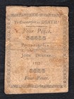 April 10  1777 4d Four Pence Pennsylvania Colonial Currency Note  b 