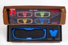 Halo-ra Series Cast Aluminum Trim Kit For Utv Rearview Mirror - Blue