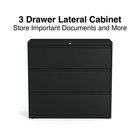 Staples Hl8000 Commercial 3-drawer Lateral File Cabinet Locking Letter legal