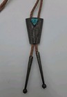 Vintage Sterling Silver Turquoise Bolo Native American Handmade Piece