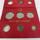 2x 1962 Turkey 6 Coin  Mint Set - State Mint Istanbul - Lira  Kurus