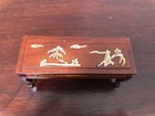 Vintage Miniature Chinese Dollhouse Furniture Mother Of Pearl Inlay Coffee Table
