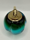 Vintage Blown Glass Table Lighter Aqua Murano Barbini Seguso  attributing To 