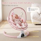 Electric Baby Swing With 5 Speed Modes 3 Timer Settings Built-in Songs Bluetooth