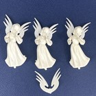 Vtg Wilton Lot Cherub Angel Columns Pillar Bells Filigree Wedding Cake Topper