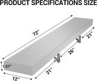 72 x12 x1 6  Concession Window Shelf Stainless Steel Foldable Food Truck Shelf