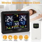 Lcd Wireless Weather Station Indoor outdoor Thermometer Hygrometer Alarm Clock