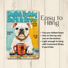 English Bulldog Coffee Bar Sign Bark   Brew Bull Dog Funny Metal Tin Wall Art
