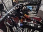 Schwinn Stingray Chopper Motorcycle Style Bike Black Frame Orange Flames Bicycle