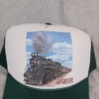 Vintage Legends Of The Rail Train Steam Locomotive Meshback Trucker Hat Railroad