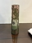 Legras Art Nouveau Cameo Glass Vase Landscape Acid Etched Multilayer