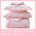 Kids Twin Bedding Sets For Girls  Soft Twin Comforter Set With Sheets  5 Pieces