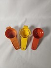 Tupperware Little Funnel 877  Small Strainer 879  Egg Separator Yolkster 779 Vtg