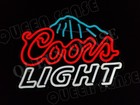 16  x12   Coors Light Beer Snow Mountain Led Neon Sign With Dimmer Usb Powered